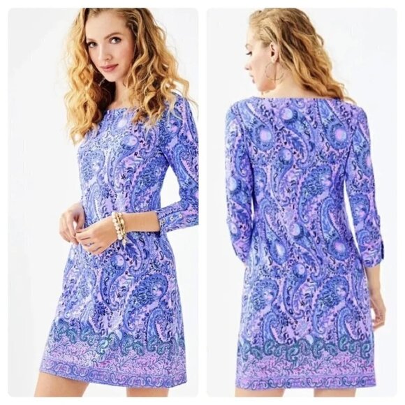 Lilly Pulitzer engineered Sophie dress in purple iris XL - Picture 2 of 7